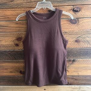 Klassy Network Chocolate Brown Tank Top